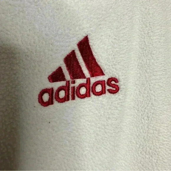 Adidas Training Jacket Canada Olympics Fleece White &  Red Size Medium - Picture 4 of 16
